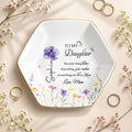 Personalized Hexagonal Jewelry Dish Custom Gift for Daughter