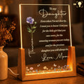 Personalized Acrylic Night Light Custom Name Gift for Daughter Wood and Acrylic Night Light GradoCreations