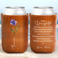 Personalized Leather Can Cooler Custom Gift for Daughter Leather Can Cooler GradoCreations