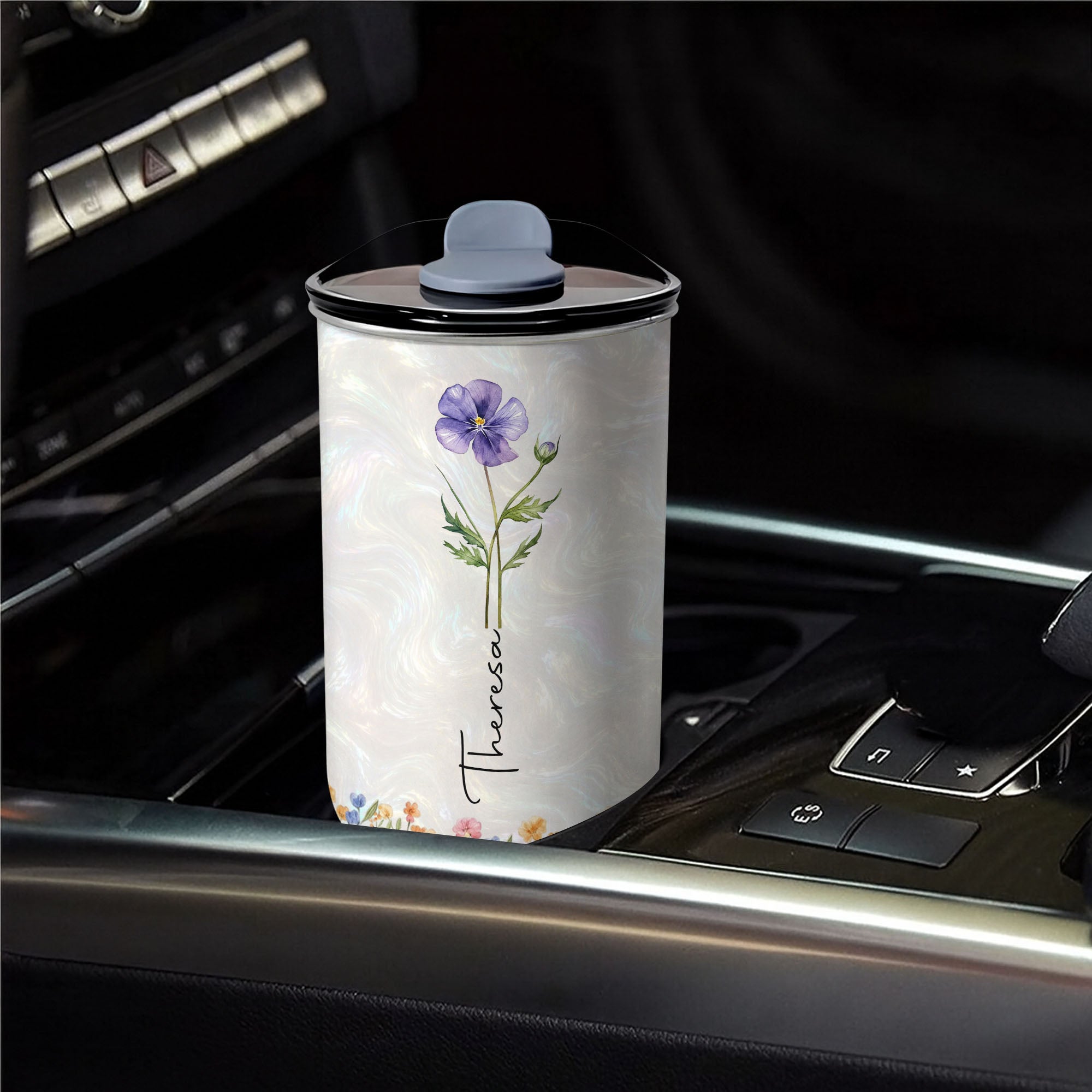Personalized 10oz Tumbler Custom Name Birth Month Flower Gift for Daughter 10oz tumbler GradoCreations