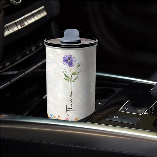 Personalized 10oz Tumbler Custom Name Birth Month Flower Gift for Daughter 10oz tumbler GradoCreations