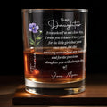 Personalized Custom Whiskey Glass for Daughter's Gift, Elegant Design Whiskey Glass GradoCreations