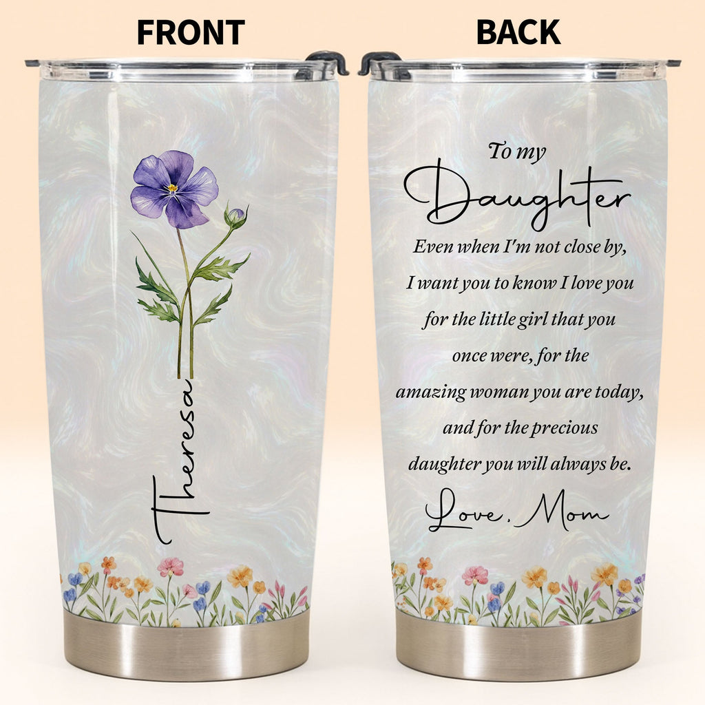 Personalized 20oz Stainless Steel Tumbler Gift for Daughter 20oz Tumbler GradoCreations