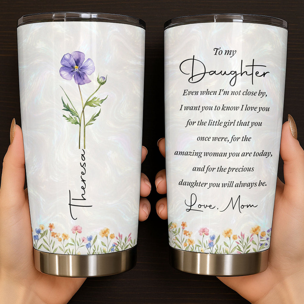 Personalized 20oz Stainless Steel Tumbler Gift for Daughter 20oz Tumbler GradoCreations