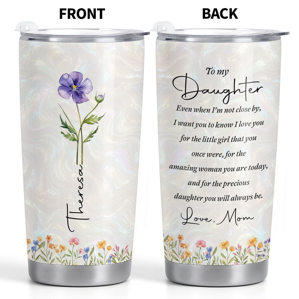 Personalized 20oz Stainless Steel Tumbler Gift for Daughter 20oz Tumbler GradoCreations