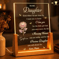 Personalized Acrylic Night Light Custom Gift for Daughter Wood and Acrylic Night Light GradoCreations