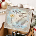 Personalized Music Box Custom Flower Design Gift for Daughter Wedding Day Music Box GradoCreations