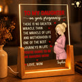 Personalized Acrylic Night Light Custom Gift for Daughter Wood and Acrylic Night Light GradoCreations