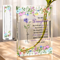Personalized Acrylic Book Vase Custom Name Gift for Daughter Acrylic Book Vase GradoCreations