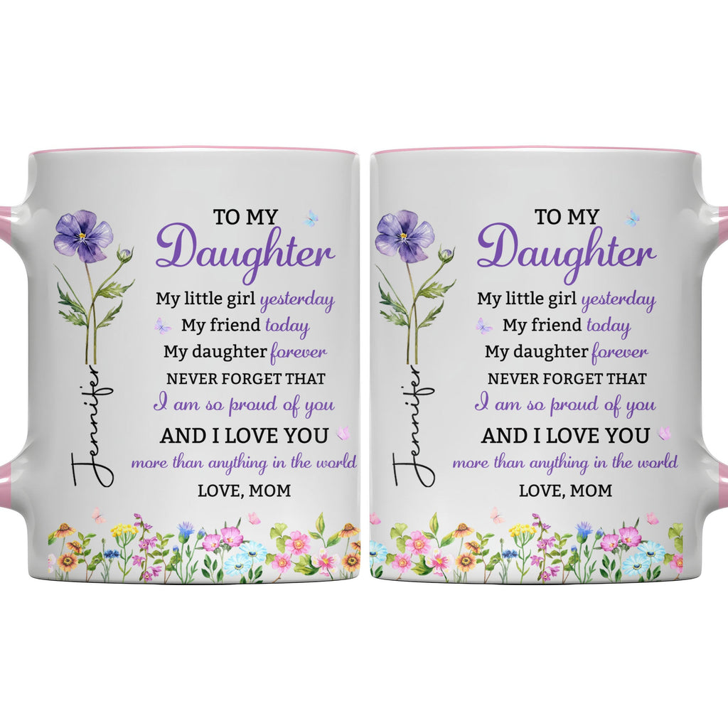 Personalized Accent Mug Custom Name Gift for Daughter Accent Mug GradoCreations