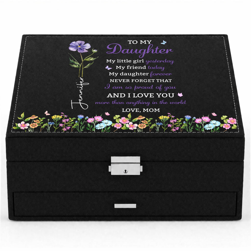 Personalized Jewelry Storage Box Custom Name Gift for Daughter