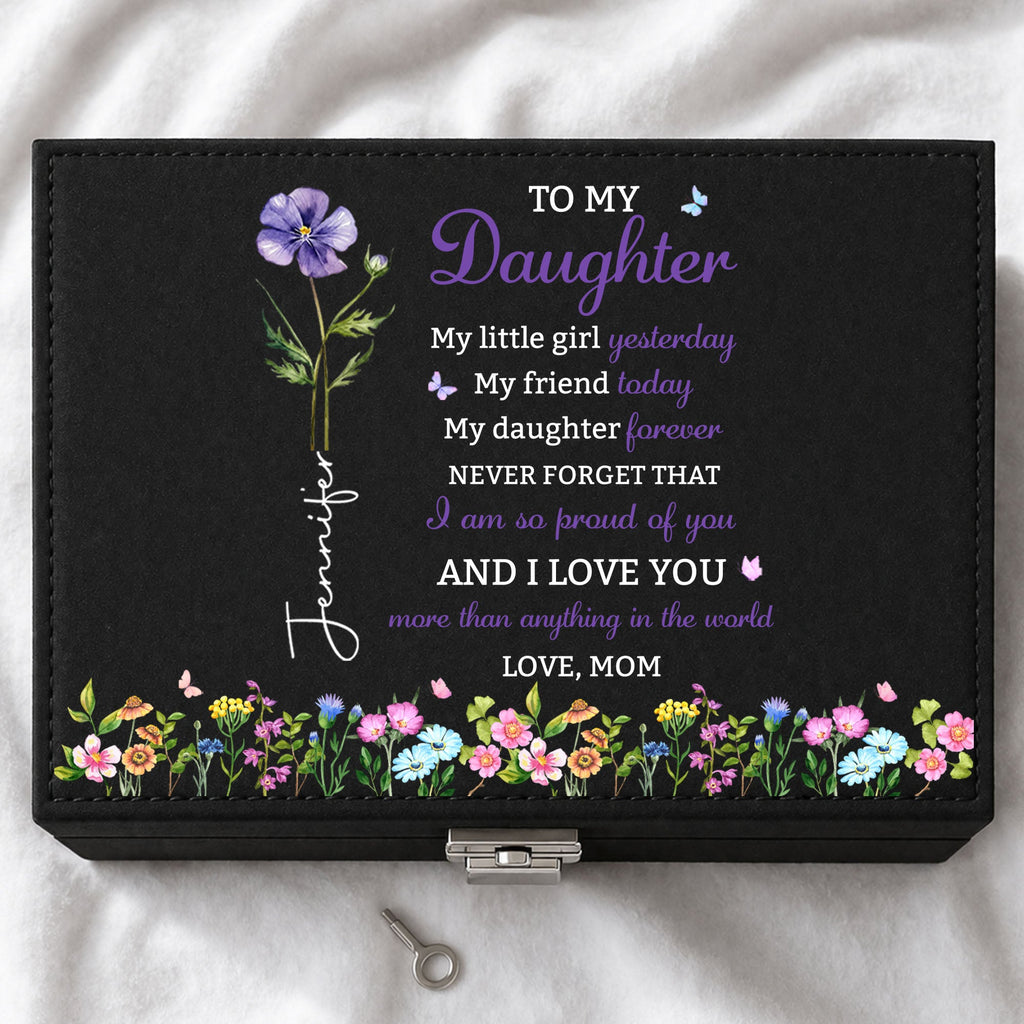 Personalized Jewelry Storage Box Custom Name Gift for Daughter