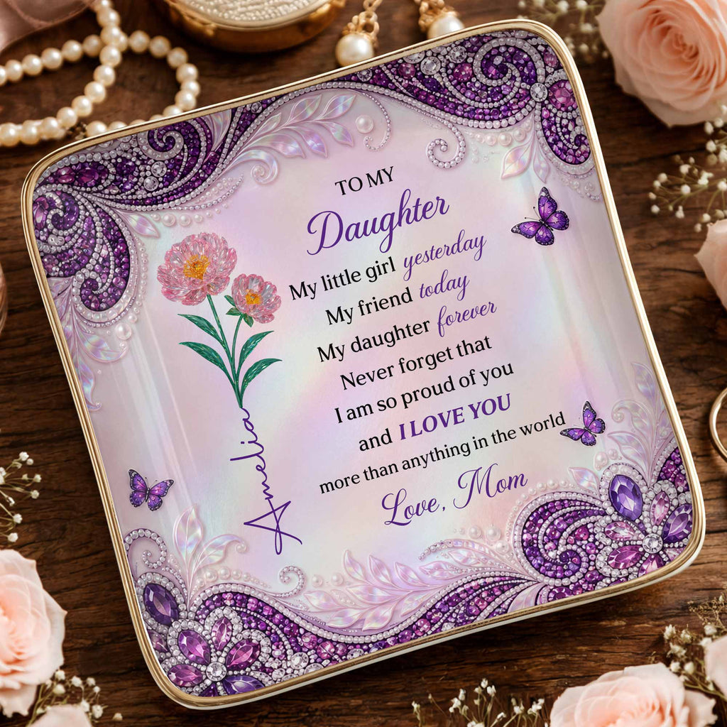 Personalized Ceramic Jewelry Dish for Daughter - Gift for Any Occasion Jewelry Dish GradoCreations