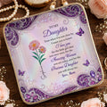 Personalized Jewelry Dish Custom Birth Month Flowers for Daughter Jewelry Dish GradoCreations