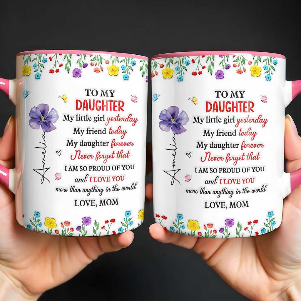 Personalized Accent Mug Custom Name Gift for Daughter