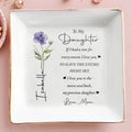 Personalized Ceramic Jewelry Dish Custom Name Gift for Daughter Jewelry Dish GradoCreations