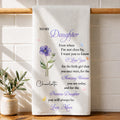 Personalized Kitchen Towel Custom Message Gift for Daughter Kitchen Towel GradoCreations