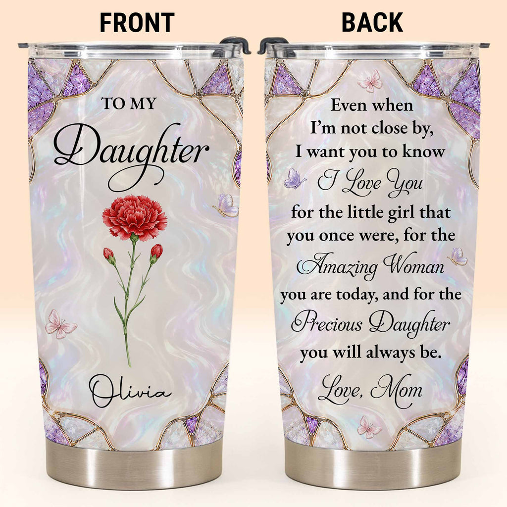 Personalized 20oz Stainless Steel Tumbler Custom Gift for Daughter 20oz Tumbler GradoCreations