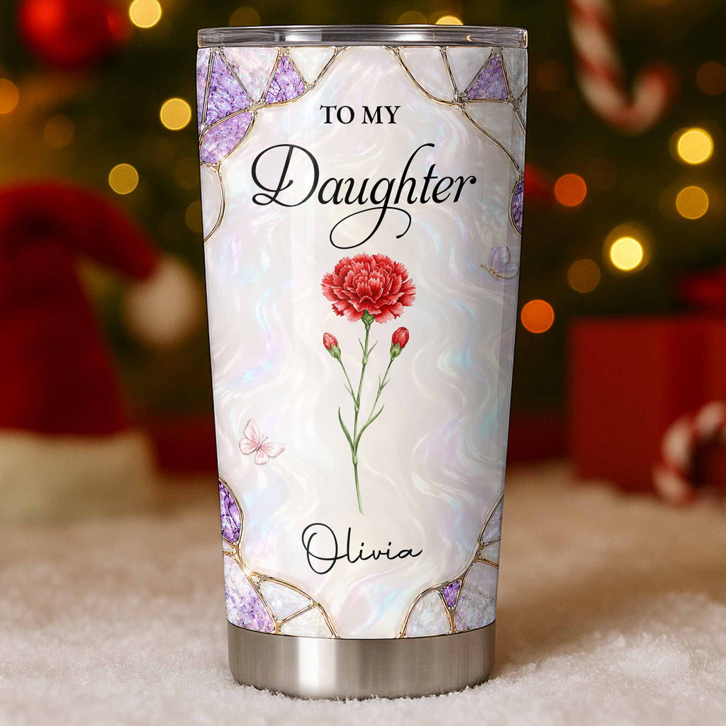 Personalized 20oz Stainless Steel Tumbler Custom Gift for Daughter 20oz Tumbler GradoCreations