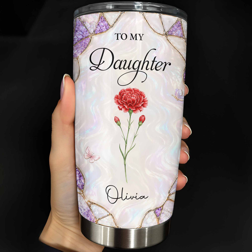 Personalized 20oz Stainless Steel Tumbler Custom Gift for Daughter 20oz Tumbler GradoCreations