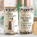 Personalized Clear Glass Can Custom Name Gift for Mom Clear Glass Can GradoCreations