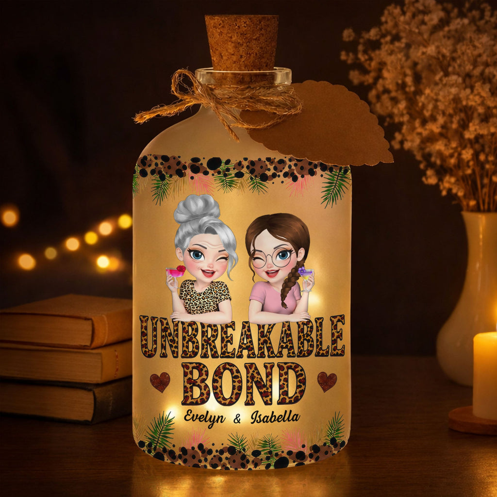 Personalized Short Bottle Light Custom Name Gift for Besties Short Bottle Light GradoCreations