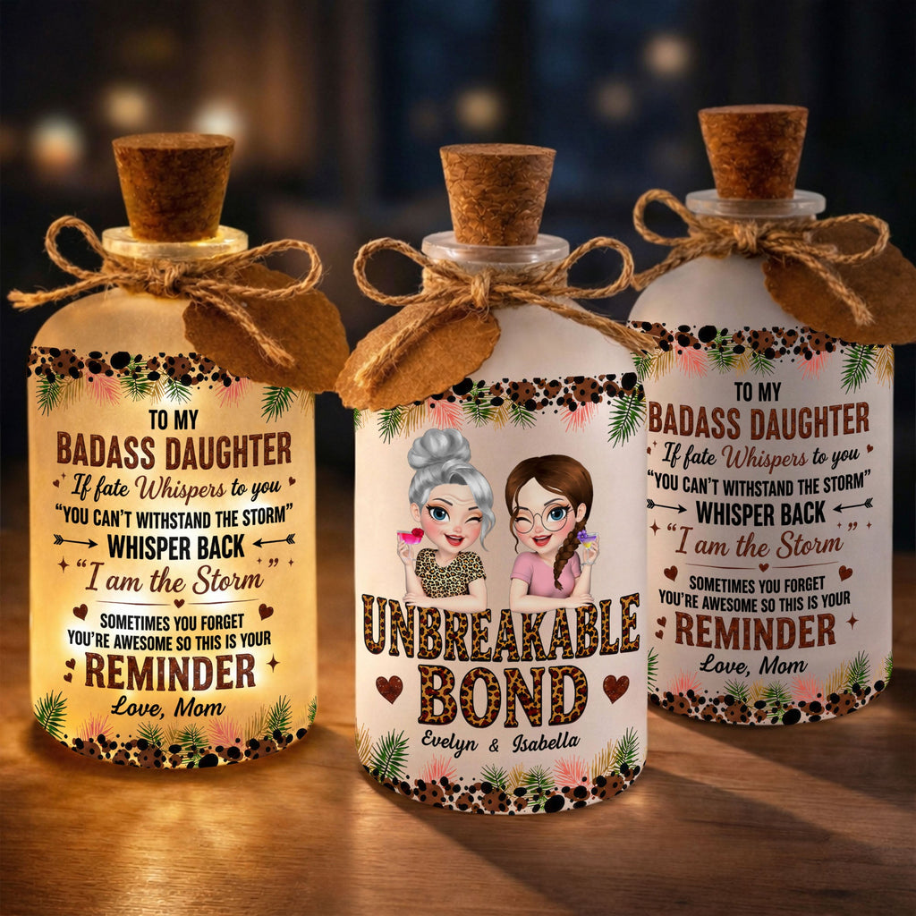 Personalized Short Bottle Light Custom Name Gift for Besties Short Bottle Light GradoCreations