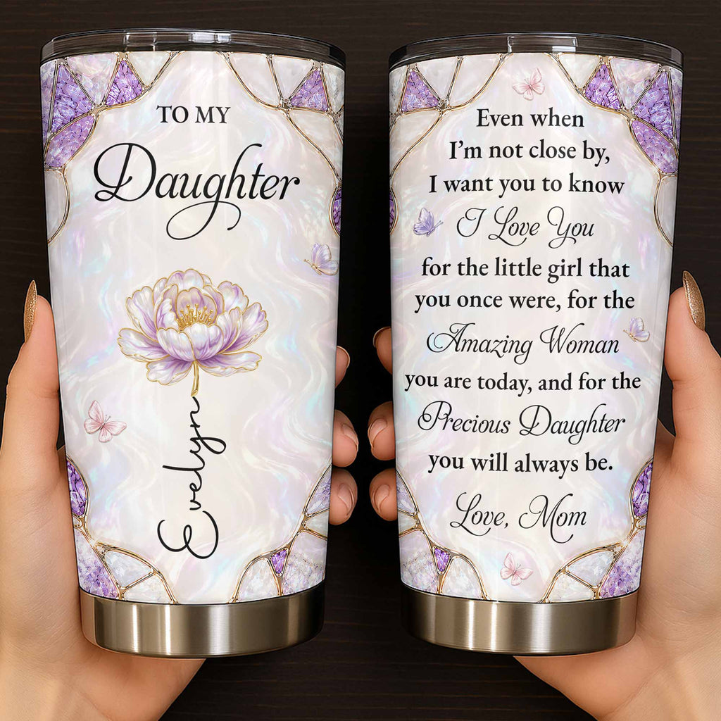 Personalized 20oz Tumbler Custom Name Gift for Daughter 20oz Tumbler GradoCreations