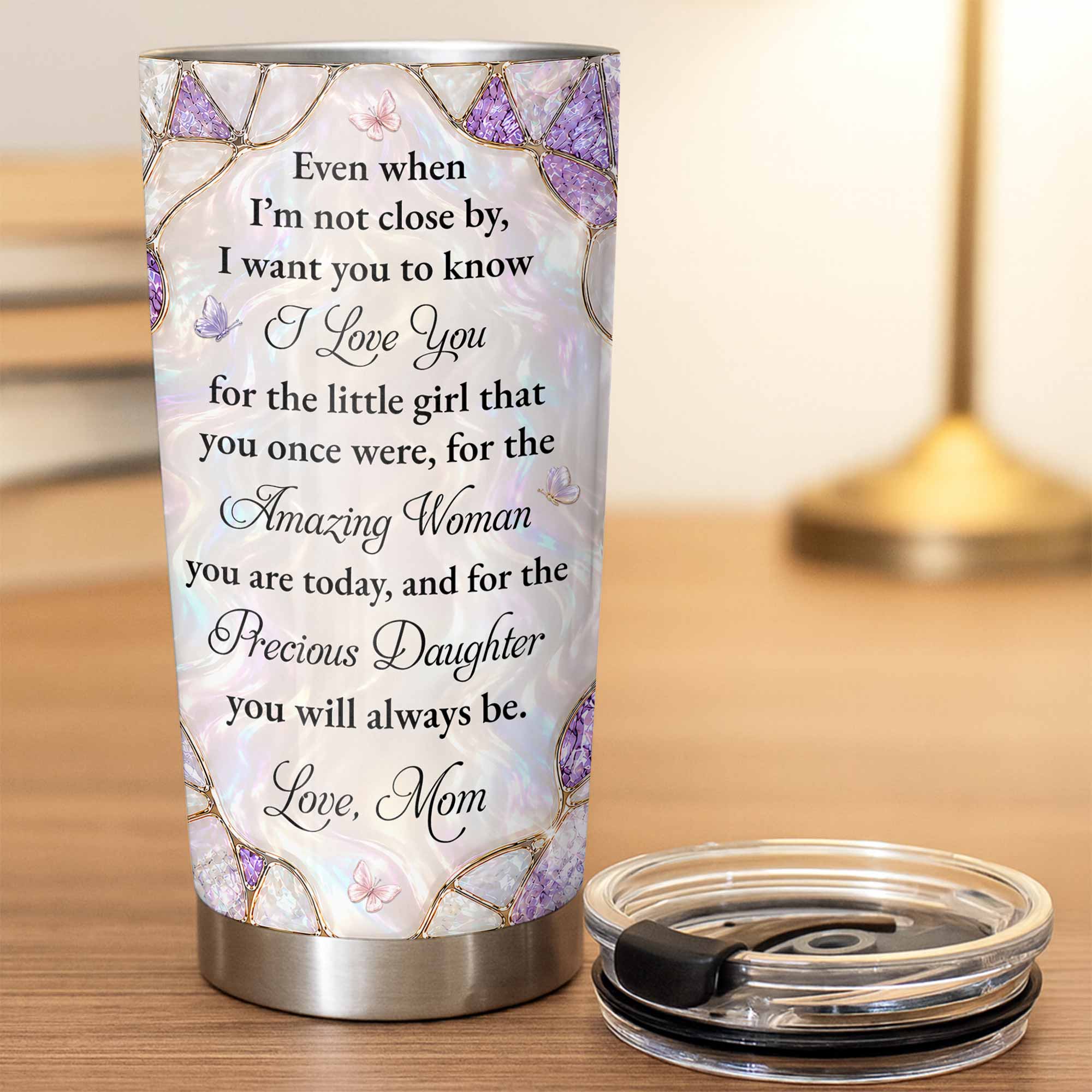 Personalized 20oz Tumbler Custom Name Gift for Daughter 20oz Tumbler GradoCreations