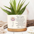 Personalized Ceramic Plant Pot Custom Name for Daughter Gift Ceramic Plant Pot GradoCreations