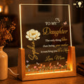 Personalized Acrylic Night Light Custom Name Gift for Daughter Wood and Acrylic Night Light GradoCreations
