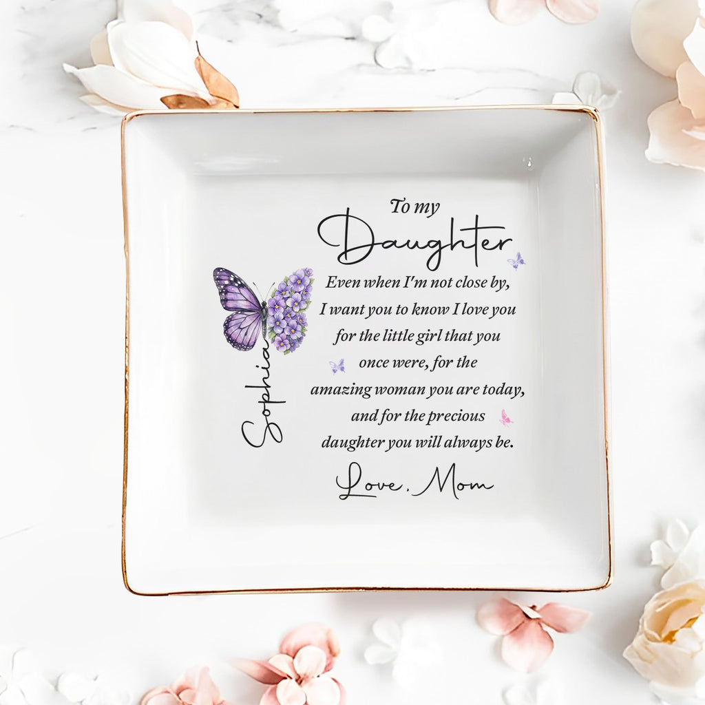Personalized Jewelry Dish Custom Name Gift for Daughter Jewelry Dish GradoCreations
