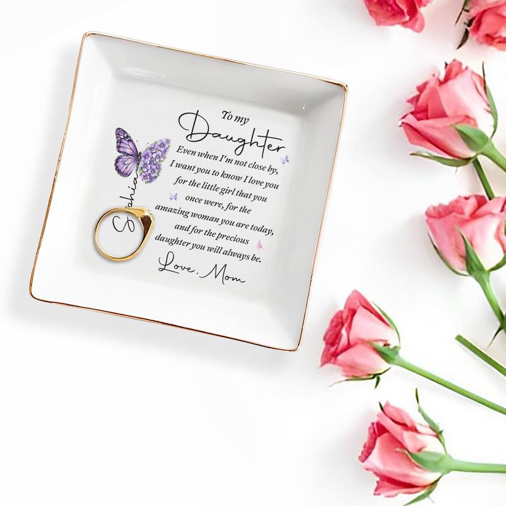 Personalized Jewelry Dish Custom Name Gift for Daughter Jewelry Dish GradoCreations