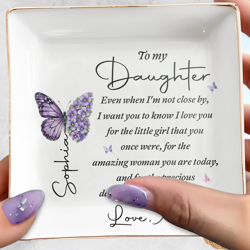 Personalized Jewelry Dish Custom Name Gift for Daughter Jewelry Dish GradoCreations