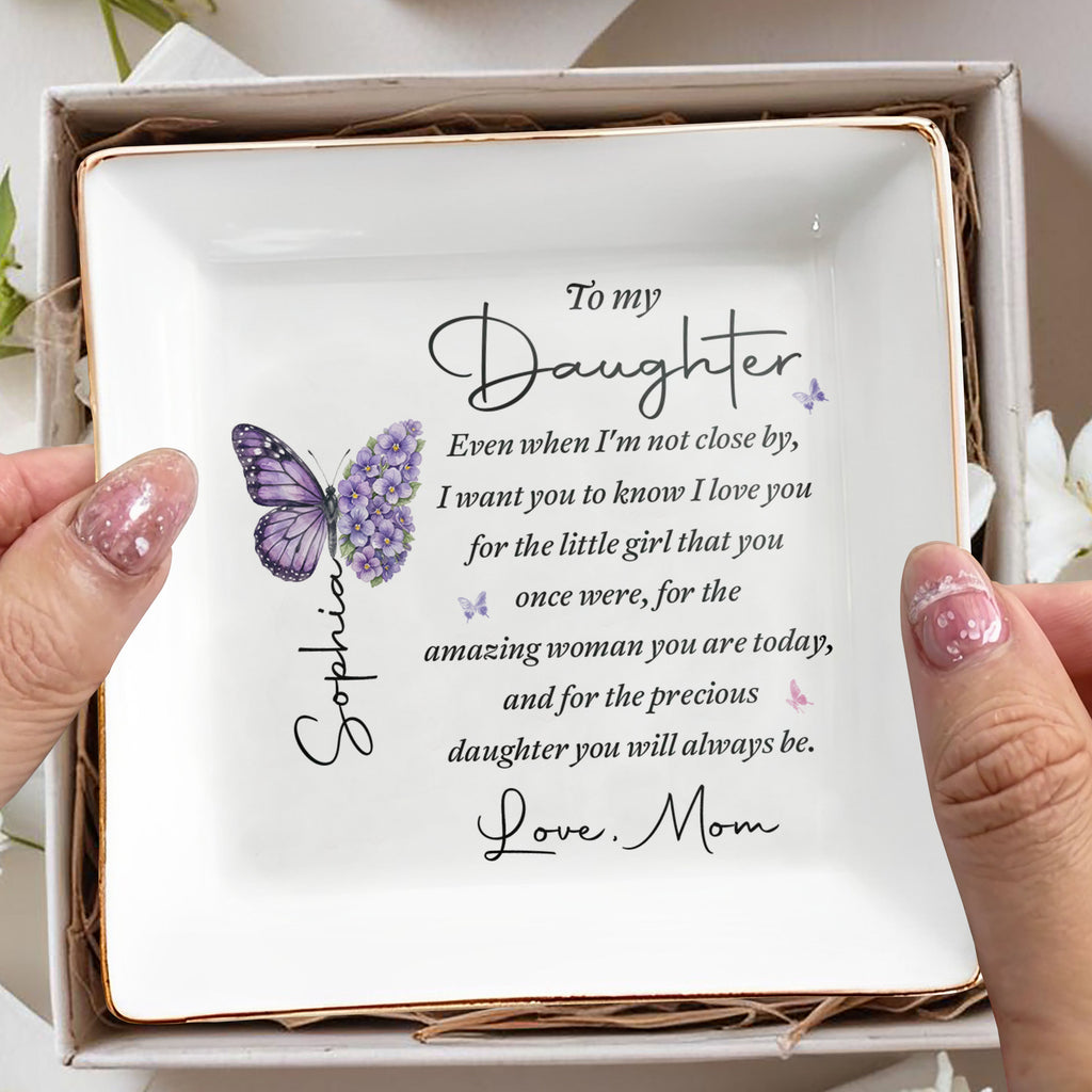 Personalized Jewelry Dish Custom Name Gift for Daughter Jewelry Dish GradoCreations