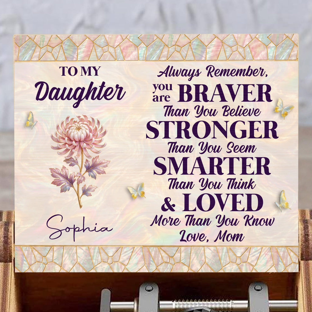 Personalized Wooden Music Box Custom Daughter Gift with Tune Music Box GradoCreations