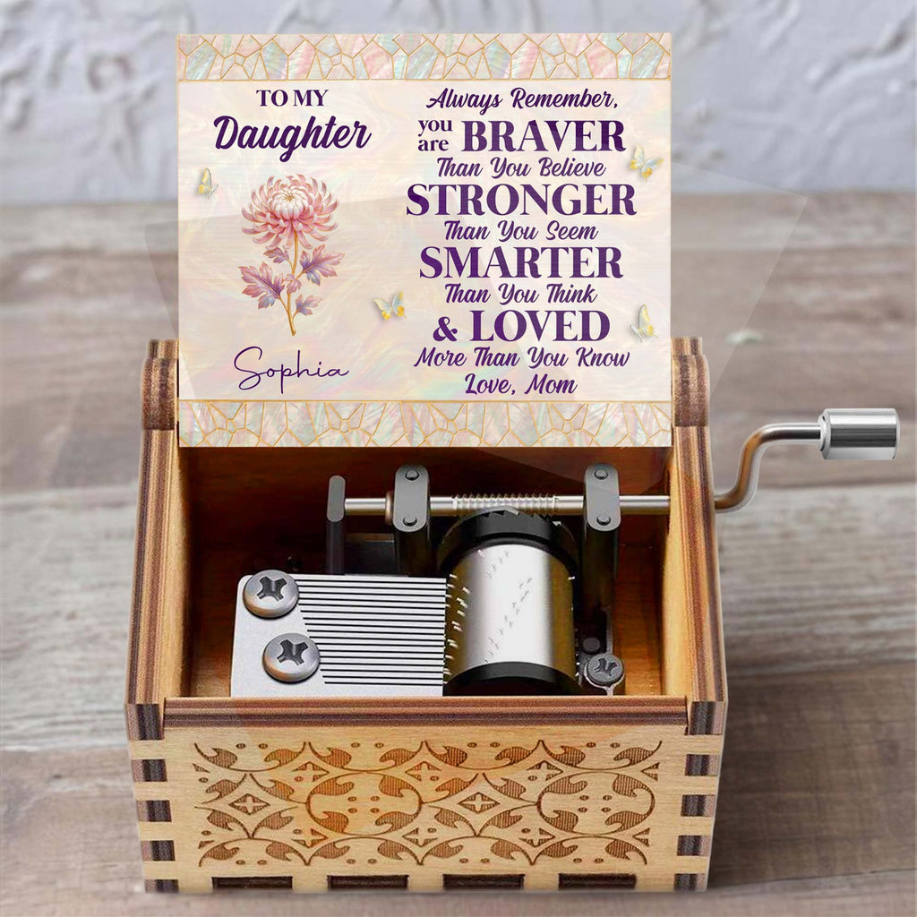 Personalized Wooden Music Box Custom Daughter Gift with Tune Music Box GradoCreations