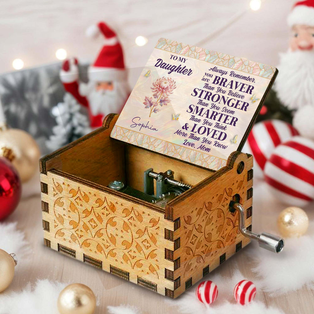 Personalized Wooden Music Box Custom Daughter Gift with Tune Music Box GradoCreations