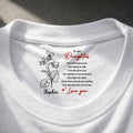 Personalized Custom Inside Neck Print T-Shirt for Daughter