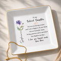 Personalized Flower Jewelry Dish Custom Name Gift for Daughter