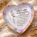 Personalized Heart Jewelry Dish Custom Name Gift for Daughter Heart Jewelry Dish GradoCreations