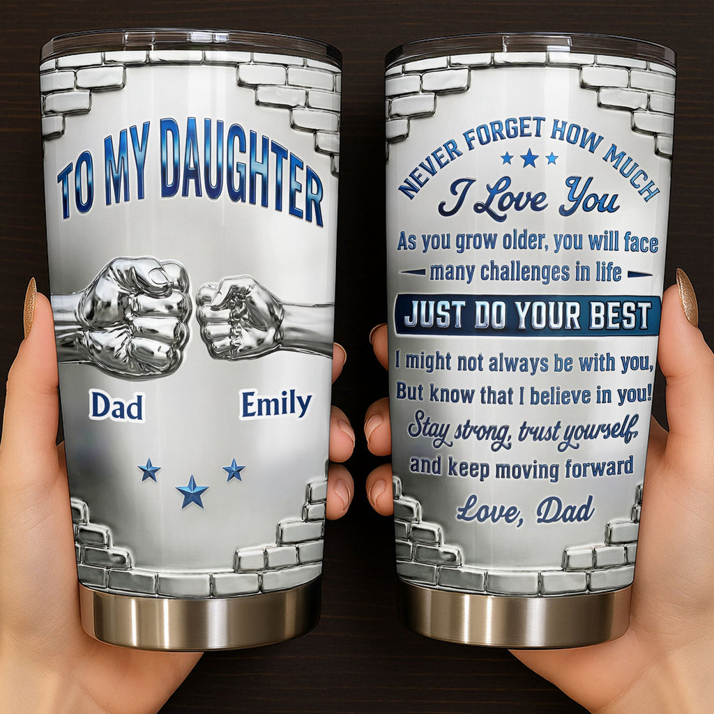 Personalized 20oz Stainless Steel Tumbler for Daughter Gift 20oz Tumbler GradoCreations