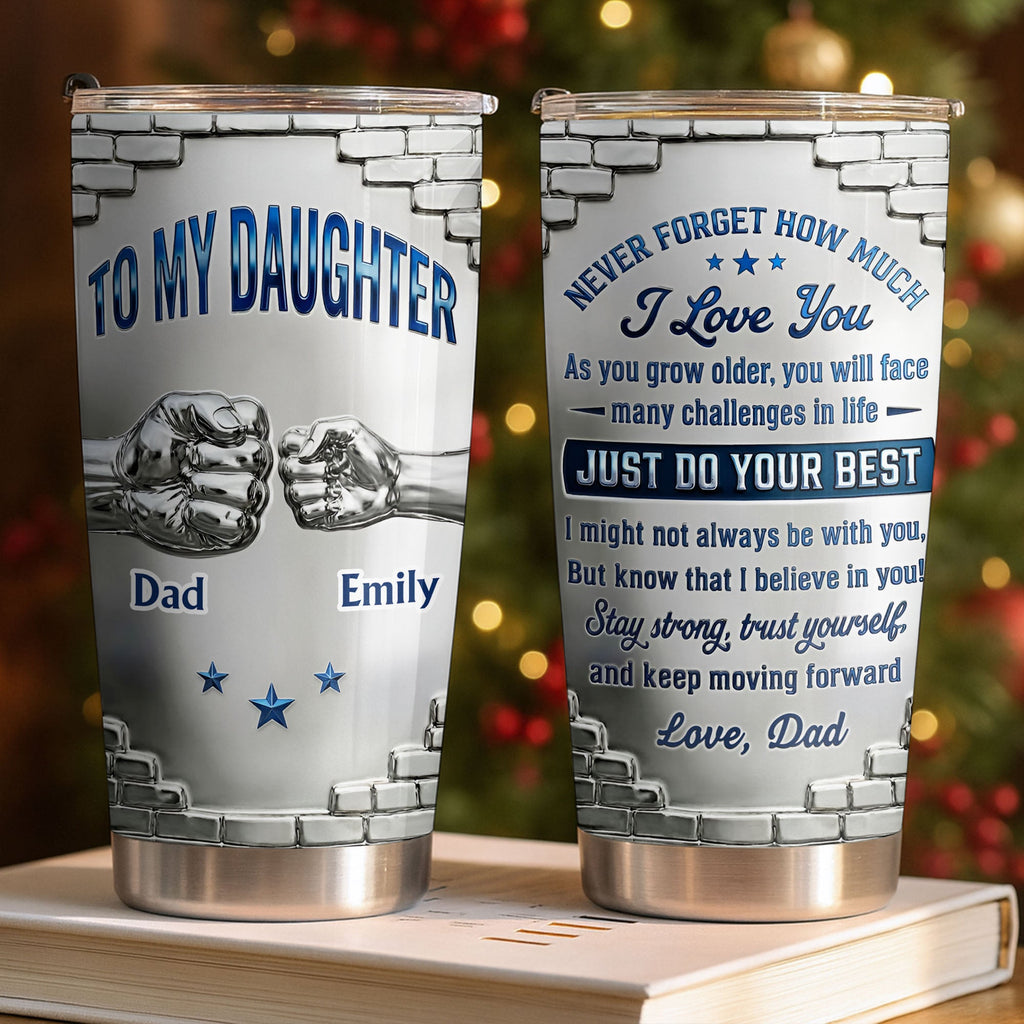 Personalized 20oz Stainless Steel Tumbler for Daughter Gift 20oz Tumbler GradoCreations