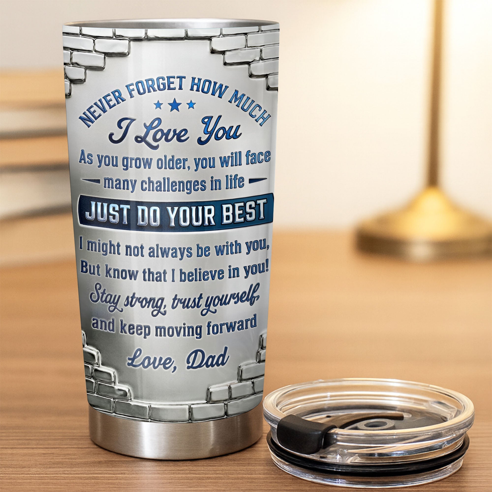 Personalized 20oz Stainless Steel Tumbler for Daughter Gift 20oz Tumbler GradoCreations