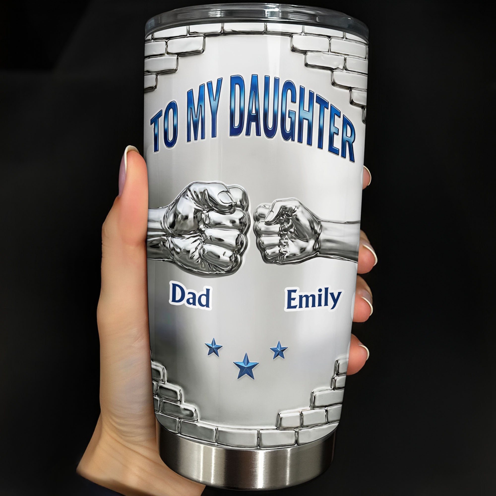 Personalized 20oz Stainless Steel Tumbler for Daughter Gift 20oz Tumbler GradoCreations