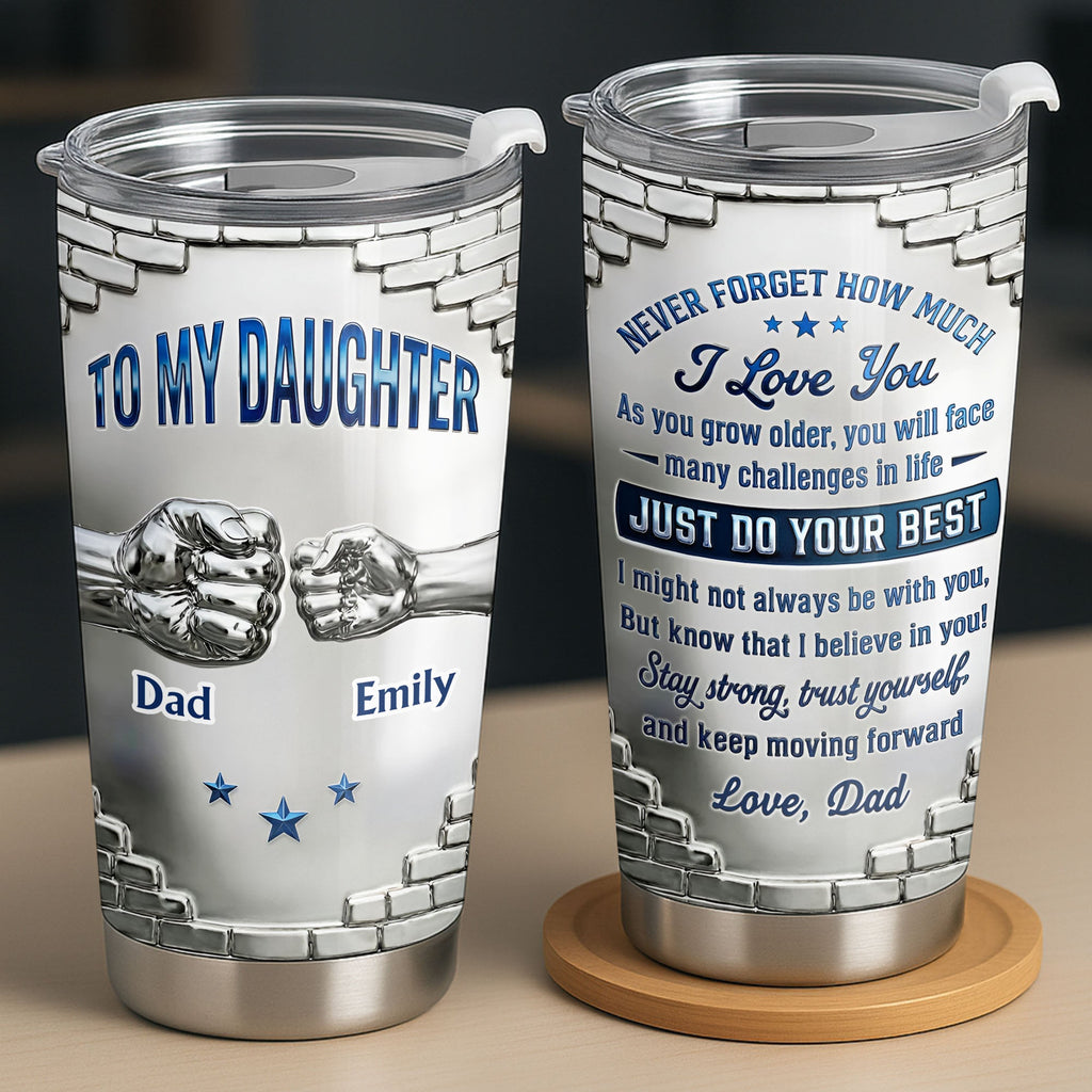Personalized 20oz Stainless Steel Tumbler for Daughter Gift 20oz Tumbler GradoCreations