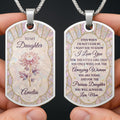 Personalized Dog Tag Necklace Custom Name Gift for Daughter