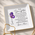 Personalized Ceramic Jewelry Dish Custom Message Gift for Daughter