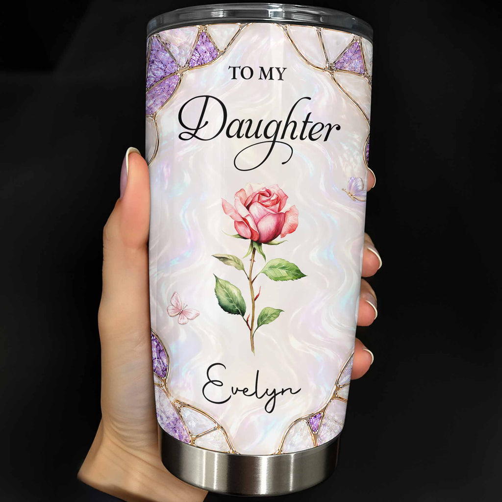Personalized 20oz Stainless Steel Tumbler Custom Gift for Daughter