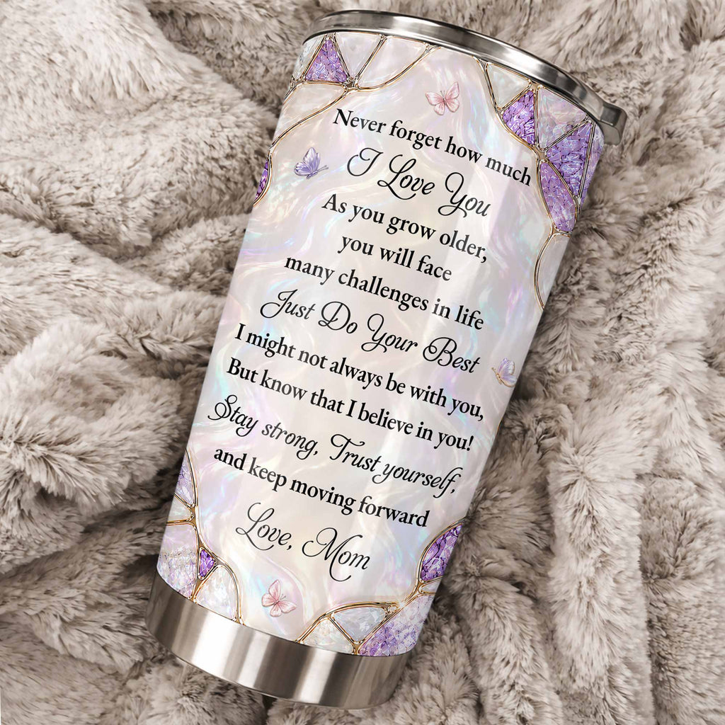 Personalized 20oz Stainless Steel Tumbler Custom Gift for Daughter